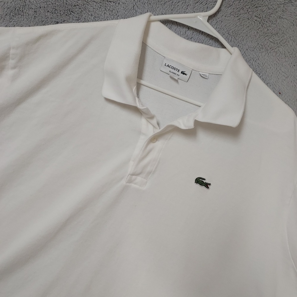 Lacoste Polo Shirt Mens 4XL Size 9 Classic Fit Short Sleeve Pique Tennis READ